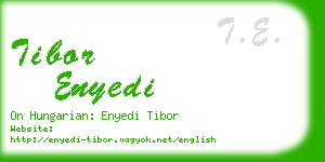 tibor enyedi business card